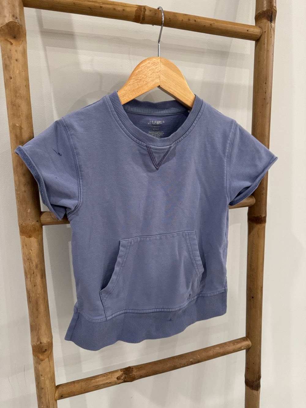 Play Condition Little Bipsy Short-Sleeve Pullover Hoodie in Dusty Purple